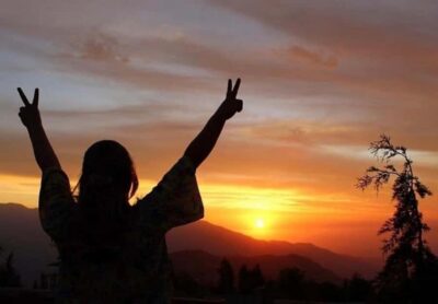 Andes sunset - Cordillera Andes panoramic with picnic - Pickup, van time, and the Curve 33 photo moment