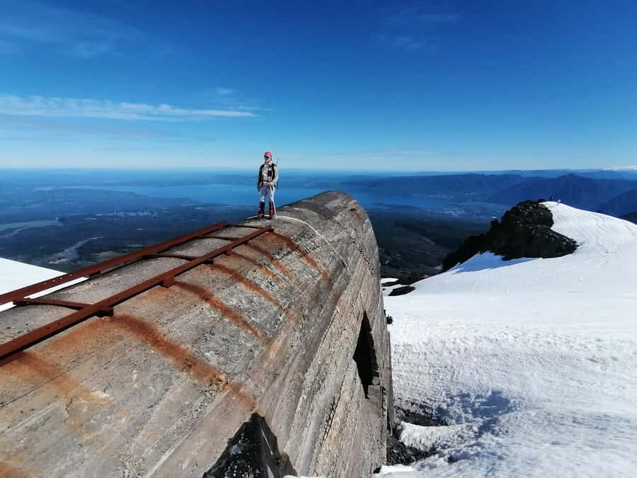 Ascent to Villarrica volcano 2,847masl, from Pucón - The main hike: 5 to 6 hours up to 2,847m