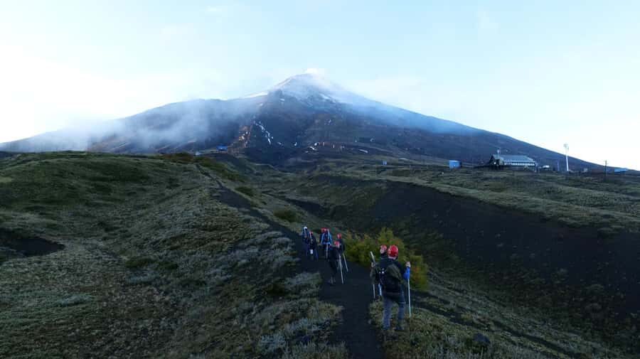 Ascent to Villarrica volcano 2,847masl, from Pucón - Safety and group pace: what good guiding looks like here