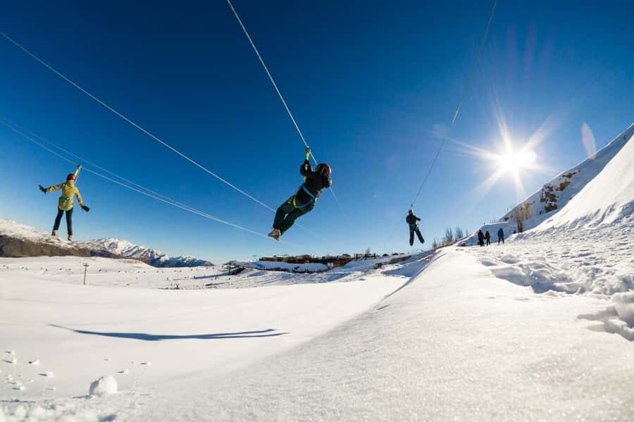 Farellones Park Tour: Snow Adventures - Farellones Park at a glance: Base Sector, Intermediate Zone, and Summit