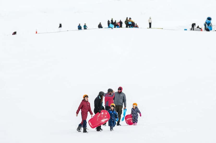 Farellones Park Tour: Snow Adventures - The adrenaline menu: tubing, canopy fun, chairlift views, and Tray Sled