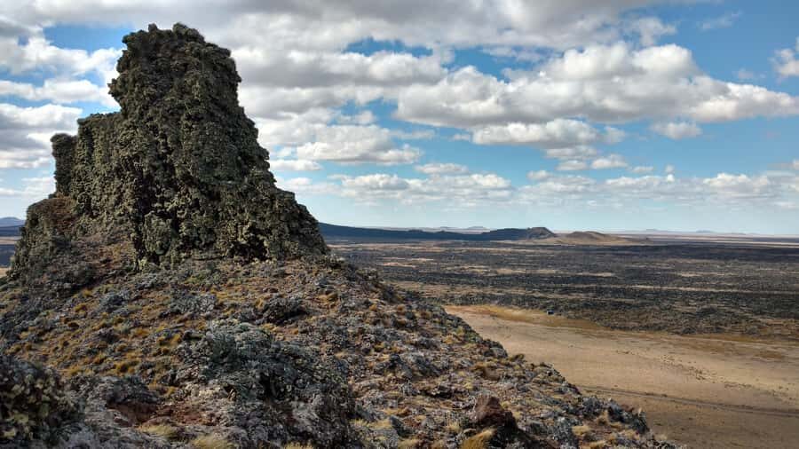 From Punta Arenas: Pali Aike National Park - Basalt Lava Walking at Pali Aike, Where the Ground Looks Cooked