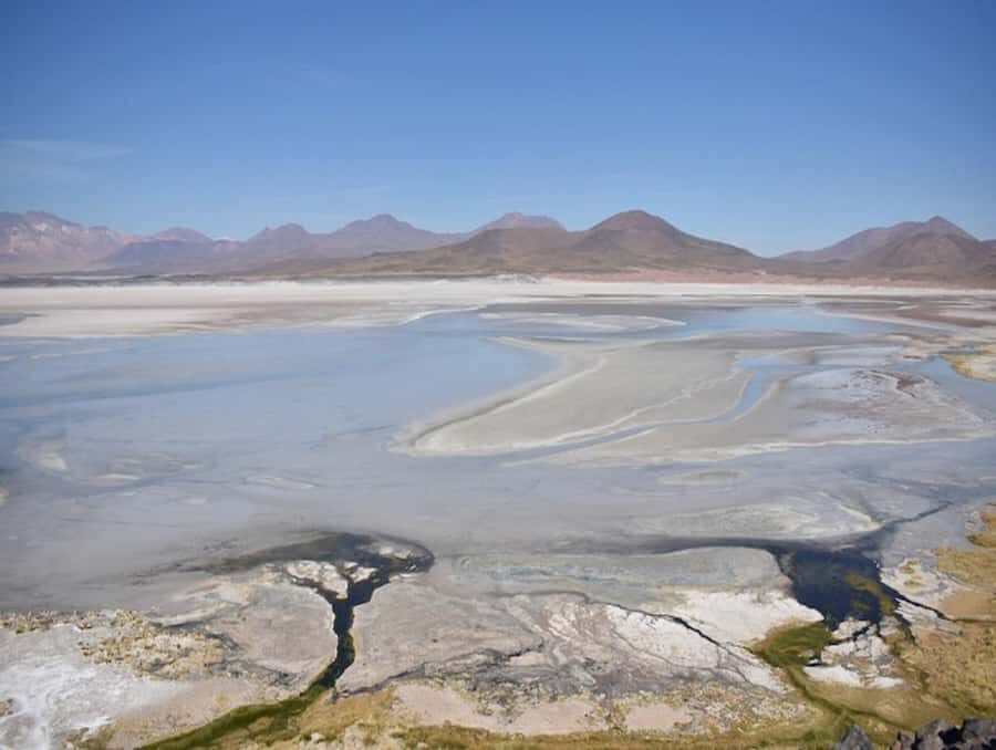 From San Pedro de Atacama: Lagoons and Piedras Reds - The Talar Salt Flat’s Red Stones: oxidation-driven color you can’t manufacture