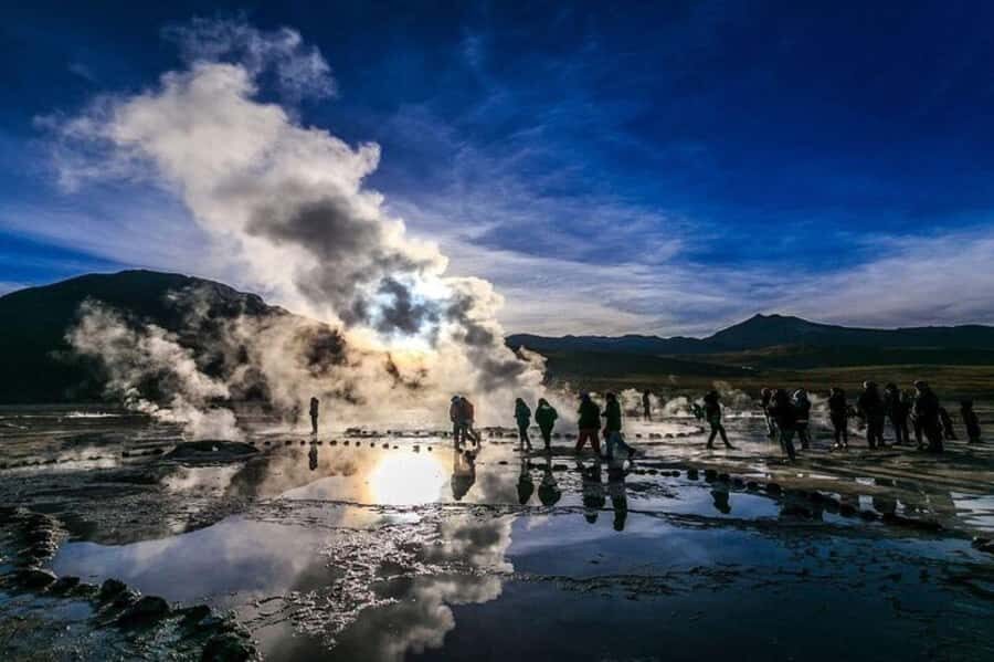 From San pedro de Atacama / Tatio Geyser - Dawn drive out of San Pedro and up toward the Altiplano