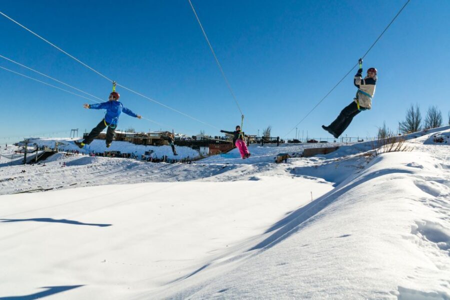 From Santiago: Farellones Park Resort Entry & Ski Classes - Beyond skiing: tubing, ziplining, and the spa reset