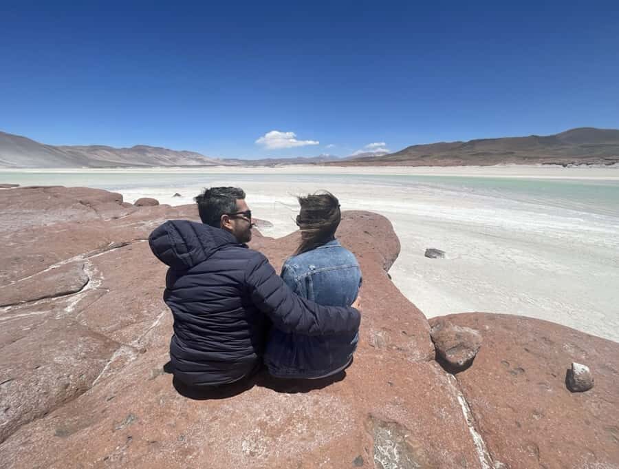 Full day Altiplanic Lagoons, Piedras Rojas and Chaxa Lagoon - Altiplanic Lagoons (Miscanti and Miniques): High-Altitude Water and Snow-Capped Peaks