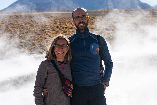Guided tour to the Tatio Geyser breakfast at Geyser Blanco - Machuca food stop: goat cheese and llama empanadas