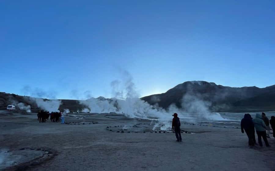 Memorable Tatio Geysers Tour with Flamingos and Scenic Views - Entering Tatio Geysers: the dawn show at 4,320m