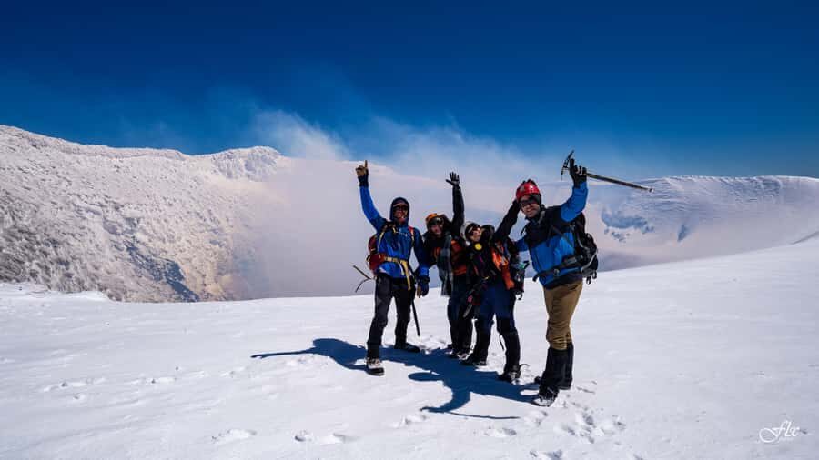 Pucón: Ascent to Villarrica Volcano - Descent strategy: glacier slides in winter and foot in summer