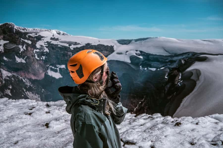 Pucón: Villarrica Volcano Climb - The descent: half the climb time, plus controlled snow sliding