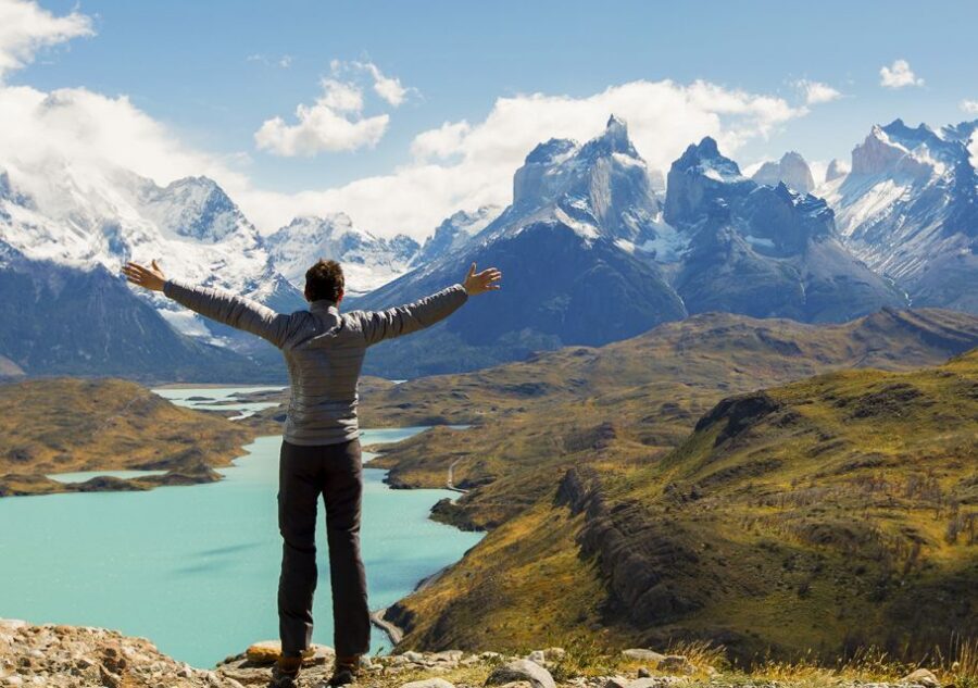 Puerto Natales: Full day tour Torres del Paine National Park - Mirador Salto Grande and the 18-meter turquoise cascade