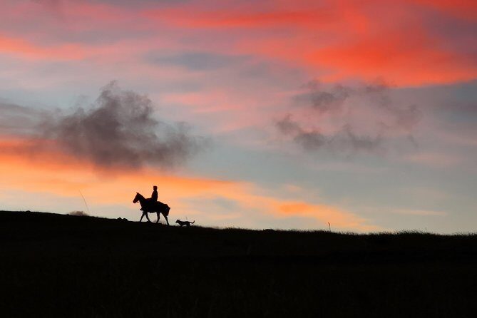 Ride to the highest point on the island for sunset - From Fundo Vaitea pickup to the ranch: a smooth start