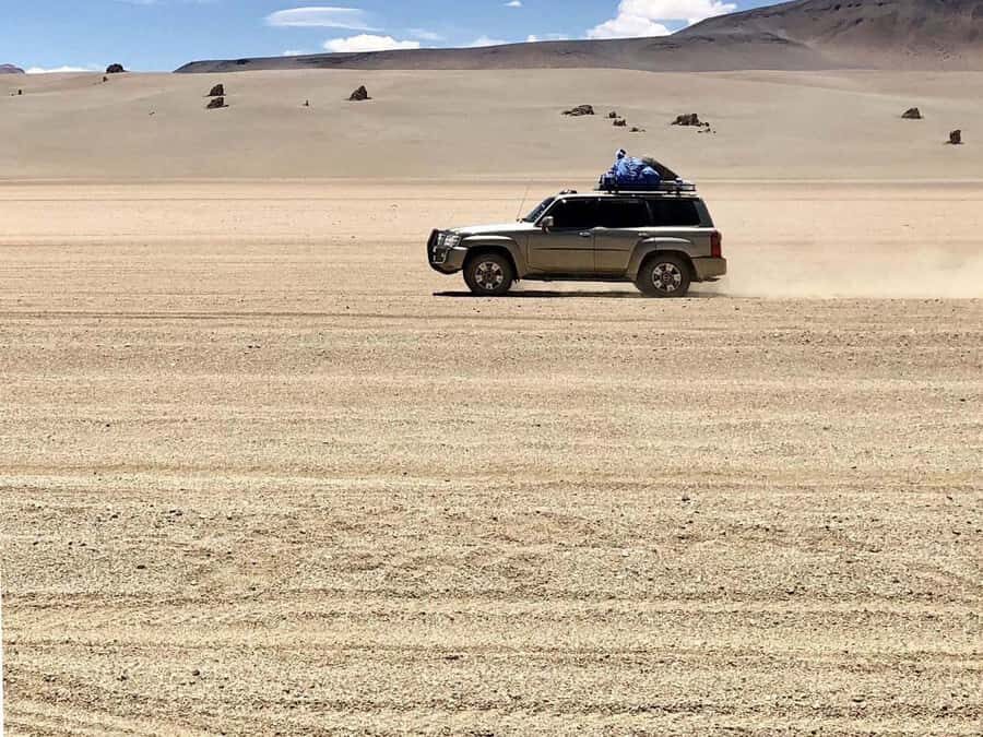 Roundtrip to the Uyuni Salt Flat and the Colored Lagoons - Day 1: San Pedro de Atacama to Hito Cajon, then your first hostel night