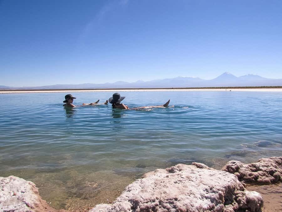 San Pedro de Atacama: Cejar Lagoon - Laguna Tebenquiche at Sunset: Microorganisms, Salt Whiteness, and Cocktail