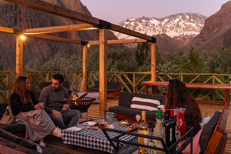 Santiago: Cajón del Maipo Hot Springs & Chilean Barbecue - Cajón del Maipo: waterfall, off-road scenery, and those stop-and-stare moments