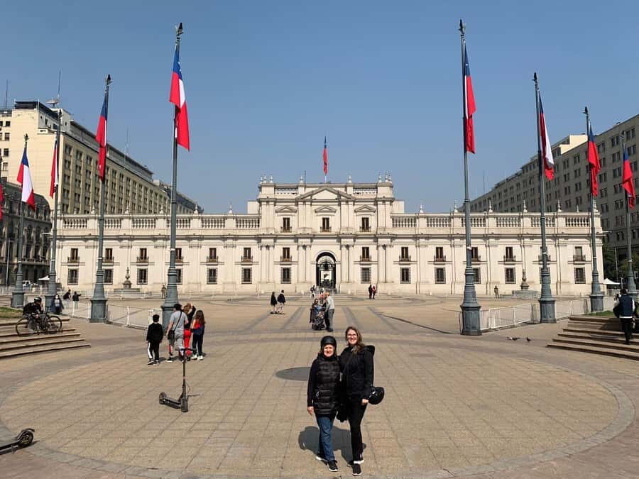 Santiago: Electric Scooter City Tour with Lunch - Alameda and La Moneda: you ride past power, not just landmarks
