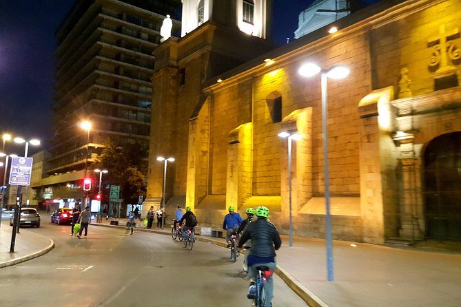 Santiago Evening Bike Tour - Providencia’s parks and Plaza Baquedano: the city split, lit up