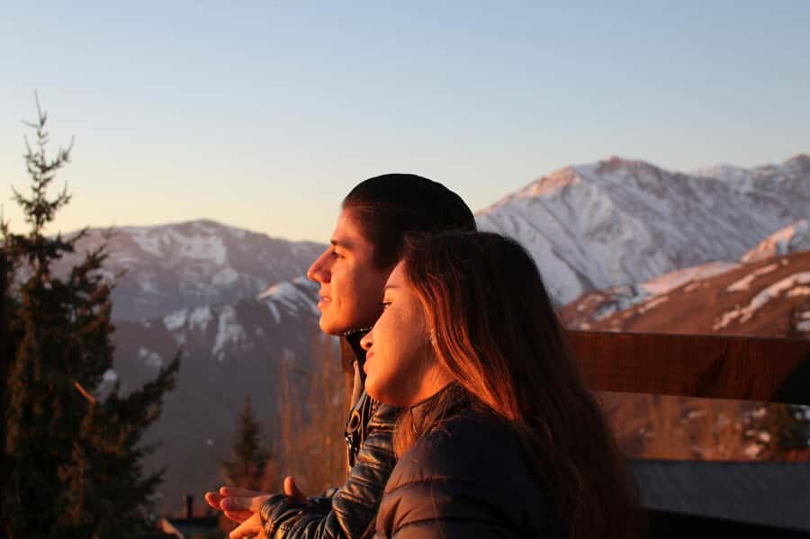 Sunset over the Andes Mountains - How the 6-hour Andes sunset tour feels from Santiago