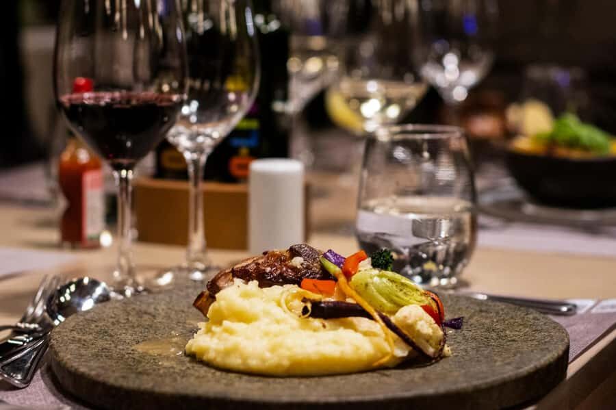 Viña Concha y Toro Nighttime: Dinner Show - Tasting three Casillero del Diablo wines before dinner