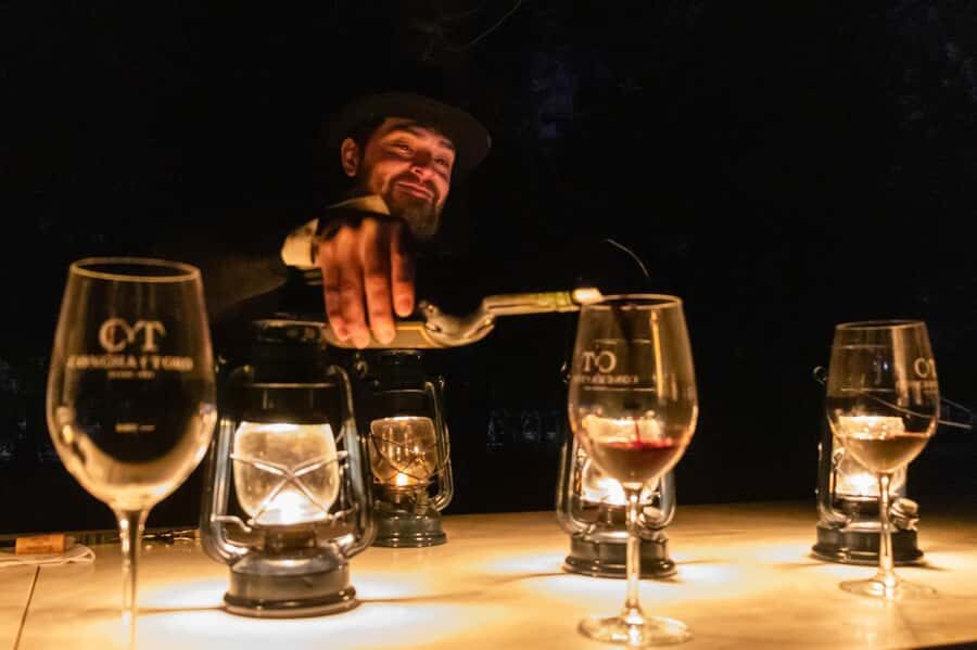 Viña Concha y Toro Nighttime: Dinner Show - Three-course dinner at the Wine Bar, plus two extra glasses